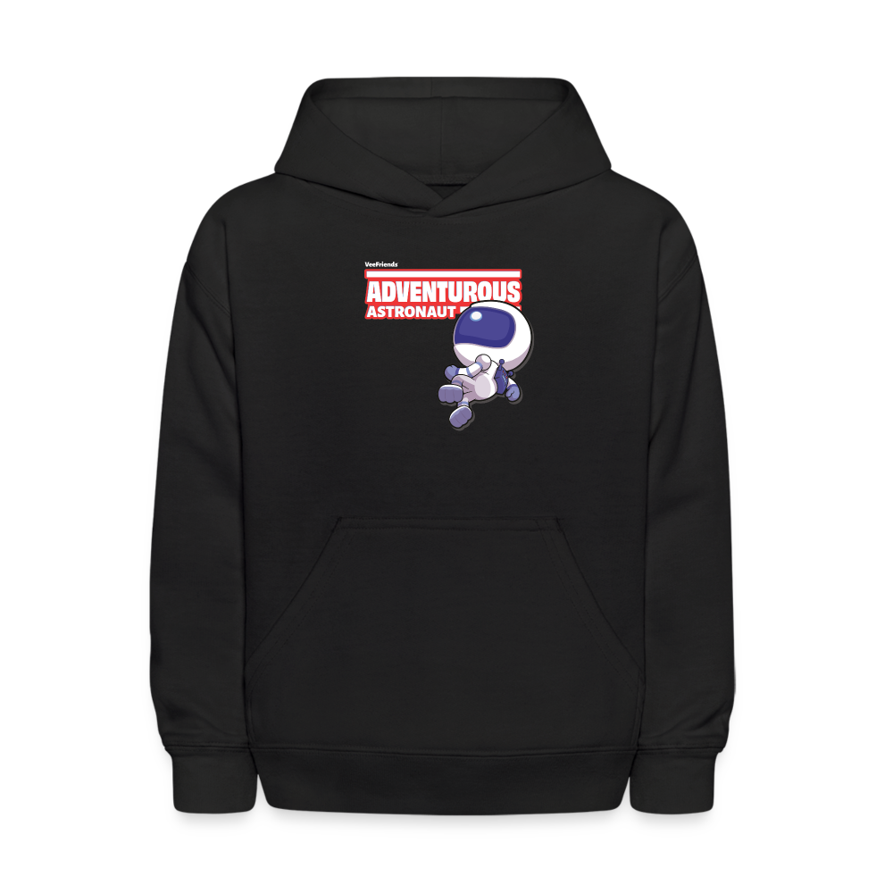 Adventurous Astronaut Character Comfort Kids Hoodie - black