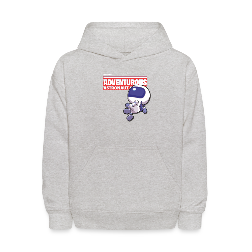 Adventurous Astronaut Character Comfort Kids Hoodie - heather gray