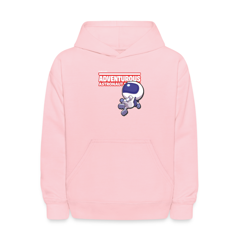 Adventurous Astronaut Character Comfort Kids Hoodie - pink