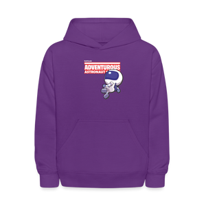 Adventurous Astronaut Character Comfort Kids Hoodie - purple