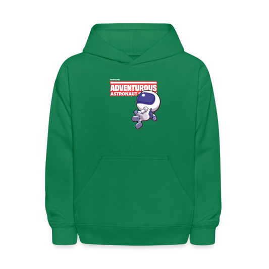 Adventurous Astronaut Character Comfort Kids Hoodie - kelly green