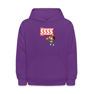 5555 Fan Character Comfort Kids Hoodie - purple
