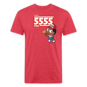5555 Fan Character Comfort Adult Tee - heather red