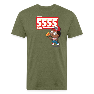 5555 Fan Character Comfort Adult Tee - heather military green
