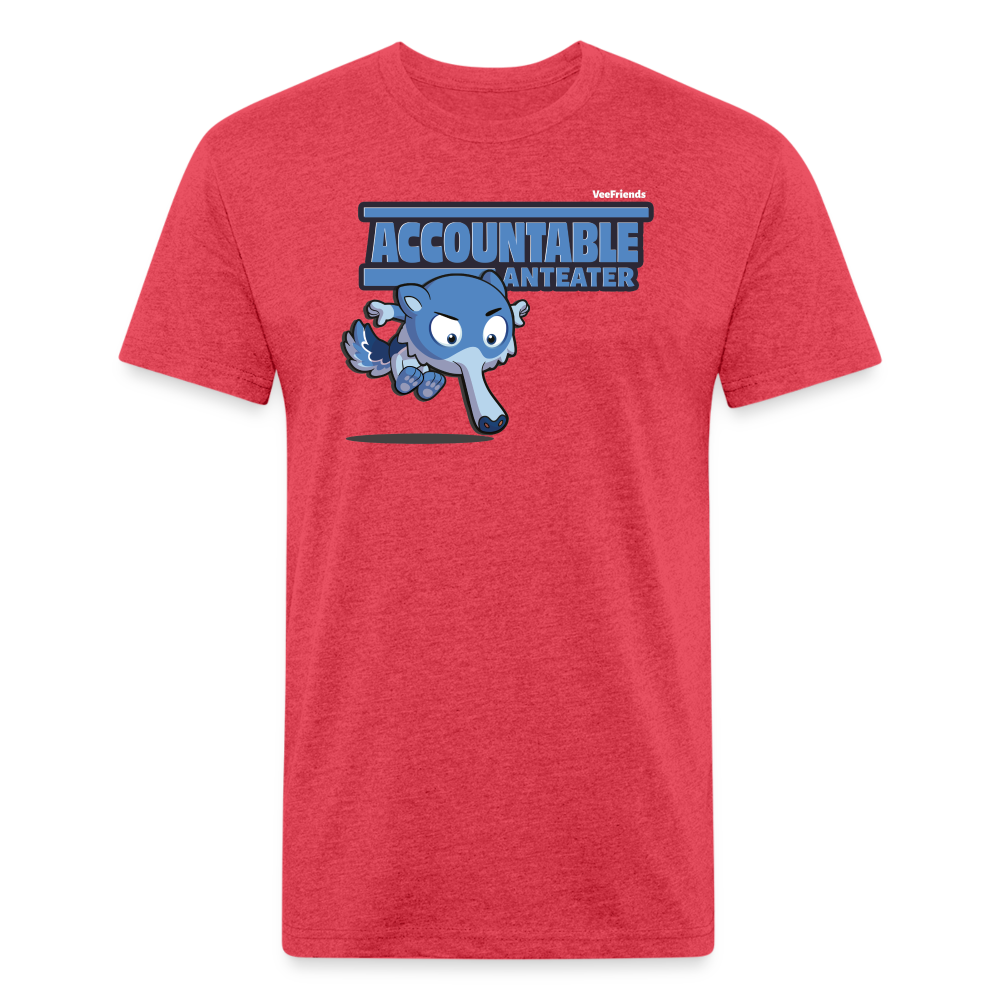 Accountable Anteater Character Comfort Adult Tee - heather red