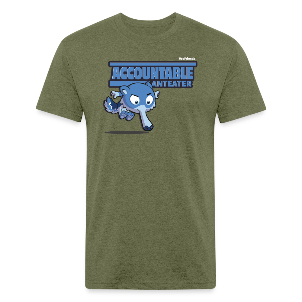 Accountable Anteater Character Comfort Adult Tee - heather military green