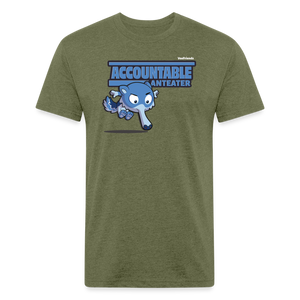 Accountable Anteater Character Comfort Adult Tee - heather military green