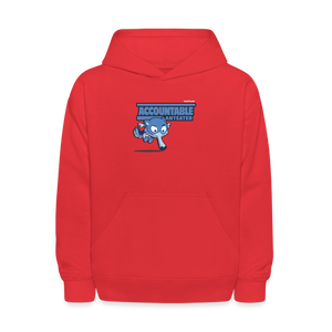 Accountable Anteater Character Comfort Kids Hoodie - red