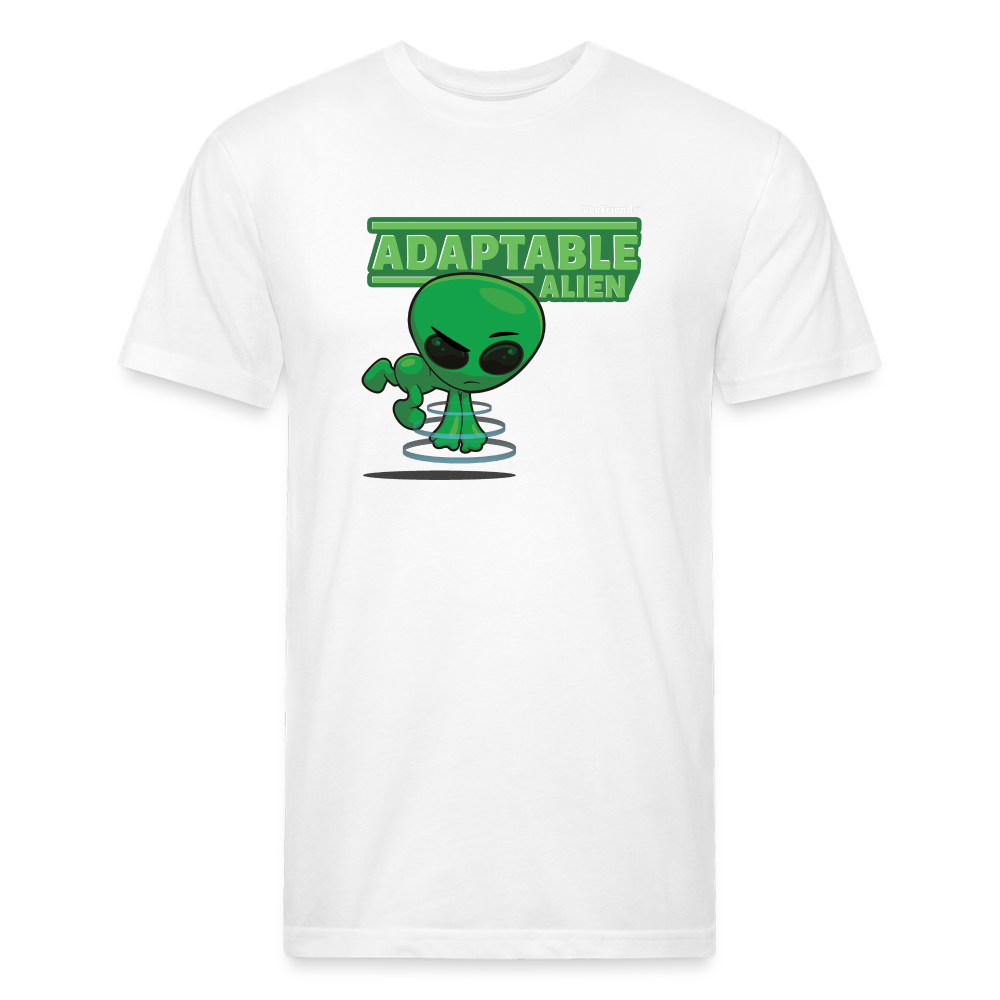 Adaptable Alien Character Comfort Adult Tee - white