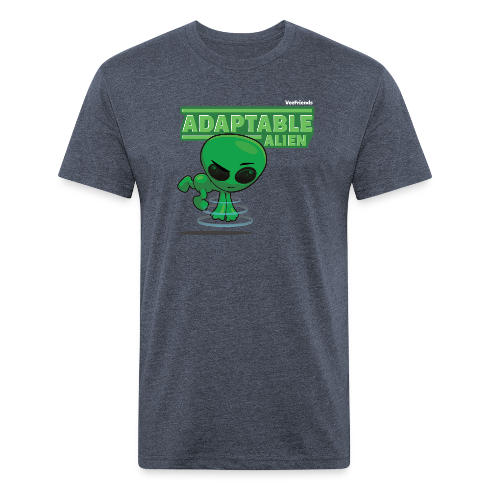 Adaptable Alien Character Comfort Adult Tee - heather navy