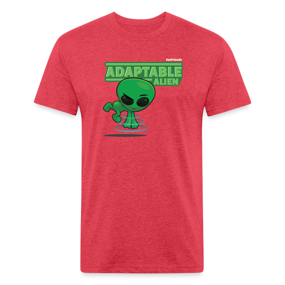 Adaptable Alien Character Comfort Adult Tee - heather red