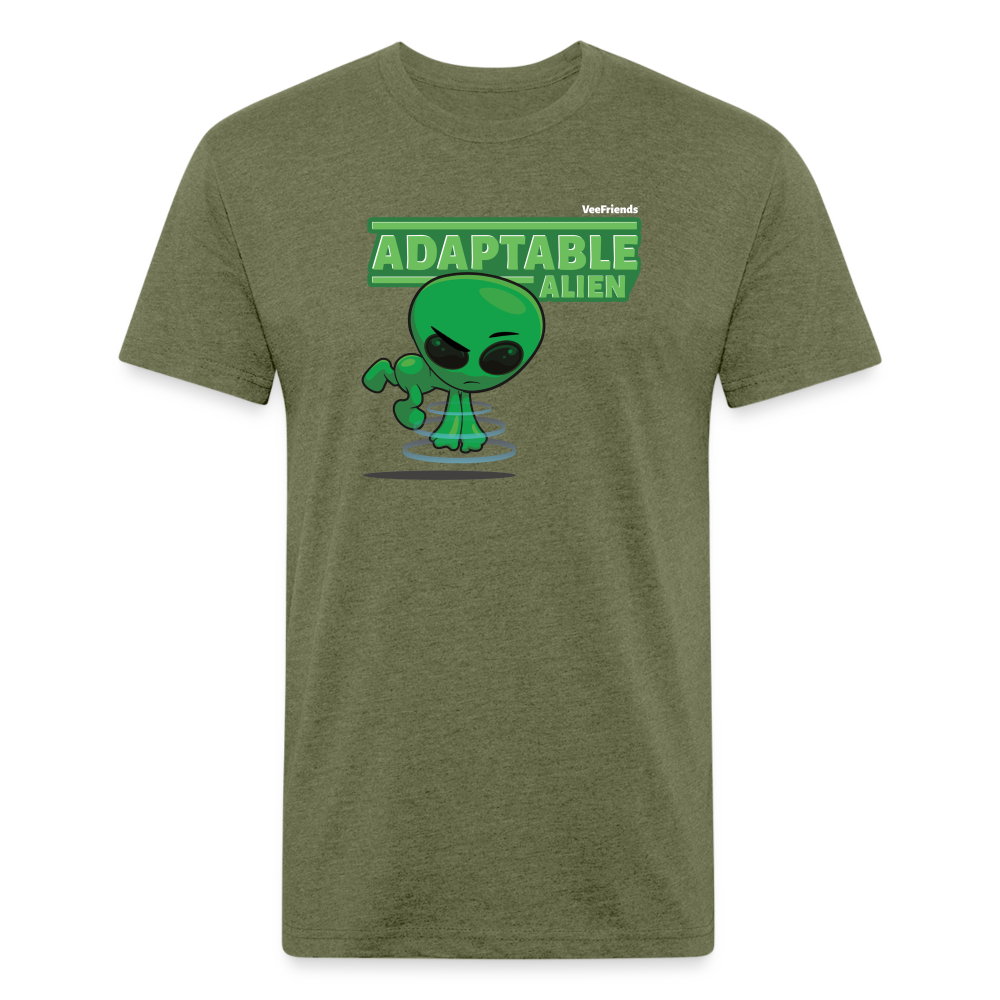 Adaptable Alien Character Comfort Adult Tee - heather military green