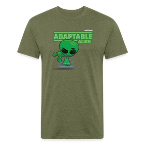 Adaptable Alien Character Comfort Adult Tee - heather military green