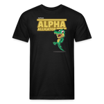 Alpha Alligator Character Comfort Adult Tee - black