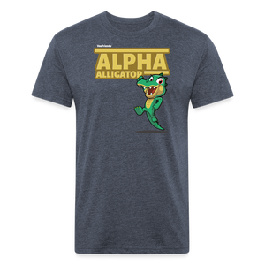 Alpha Alligator Character Comfort Adult Tee - heather navy