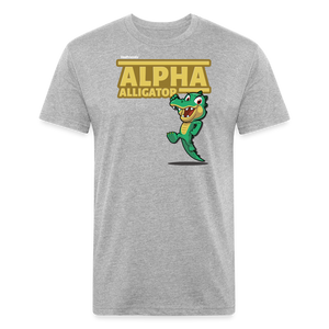 Alpha Alligator Character Comfort Adult Tee - heather gray
