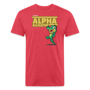 Alpha Alligator Character Comfort Adult Tee - heather red
