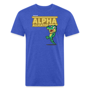 Alpha Alligator Character Comfort Adult Tee - heather royal