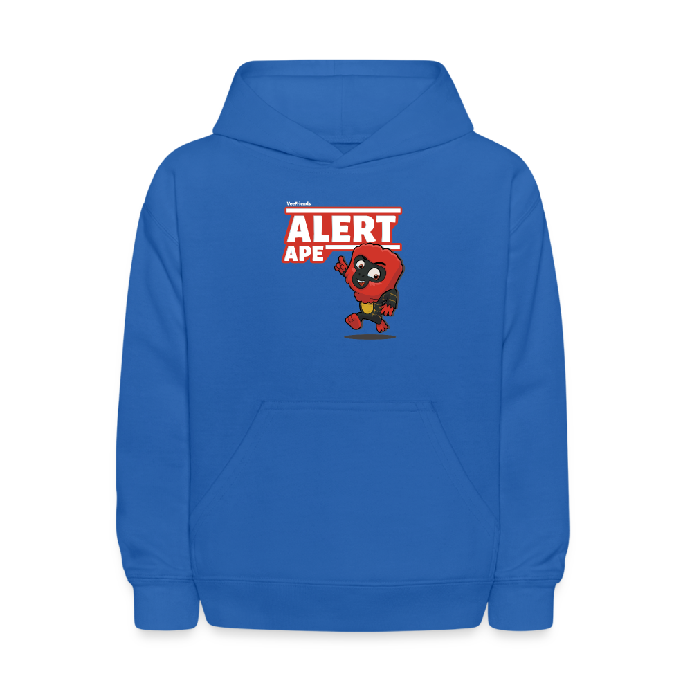 Alert Ape Character Comfort Kids Hoodie - royal blue