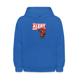 Alert Ape Character Comfort Kids Hoodie - royal blue