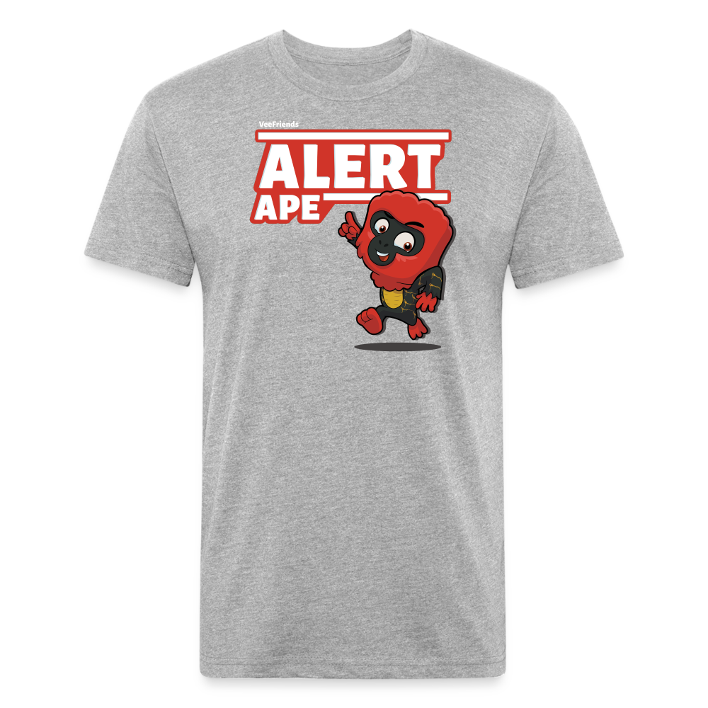 Alert Ape Character Comfort Adult Tee - heather gray