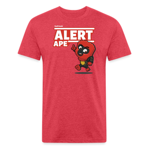 Alert Ape Character Comfort Adult Tee - heather red