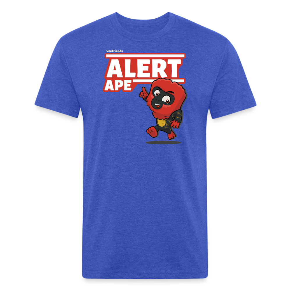 Alert Ape Character Comfort Adult Tee - heather royal