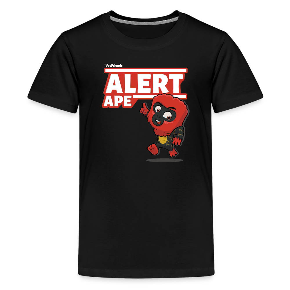 Alert Ape Character Comfort Kids Tee - black