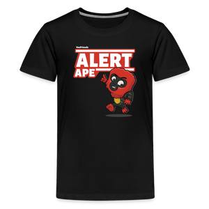 Alert Ape Character Comfort Kids Tee - black