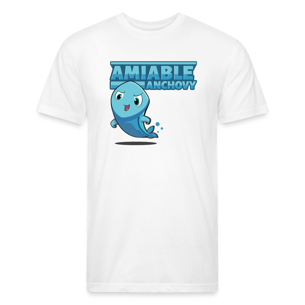 
            
                Load image into Gallery viewer, Amiable Anchovy Character Comfort Adult Tee - white
            
        