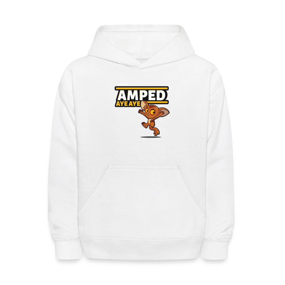 Amped Aye Aye Character Comfort Kids Hoodie - white