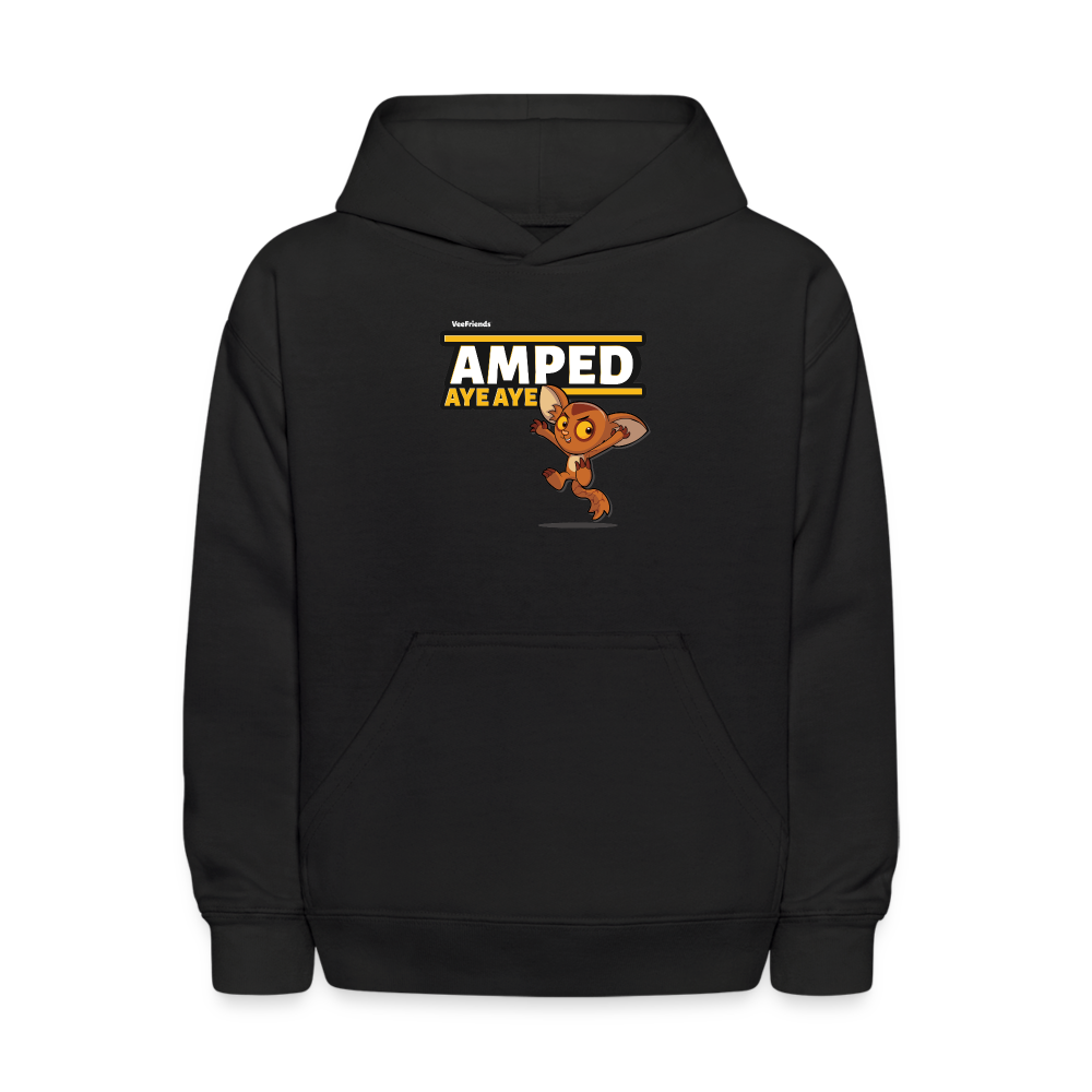 Amped Aye Aye Character Comfort Kids Hoodie - black