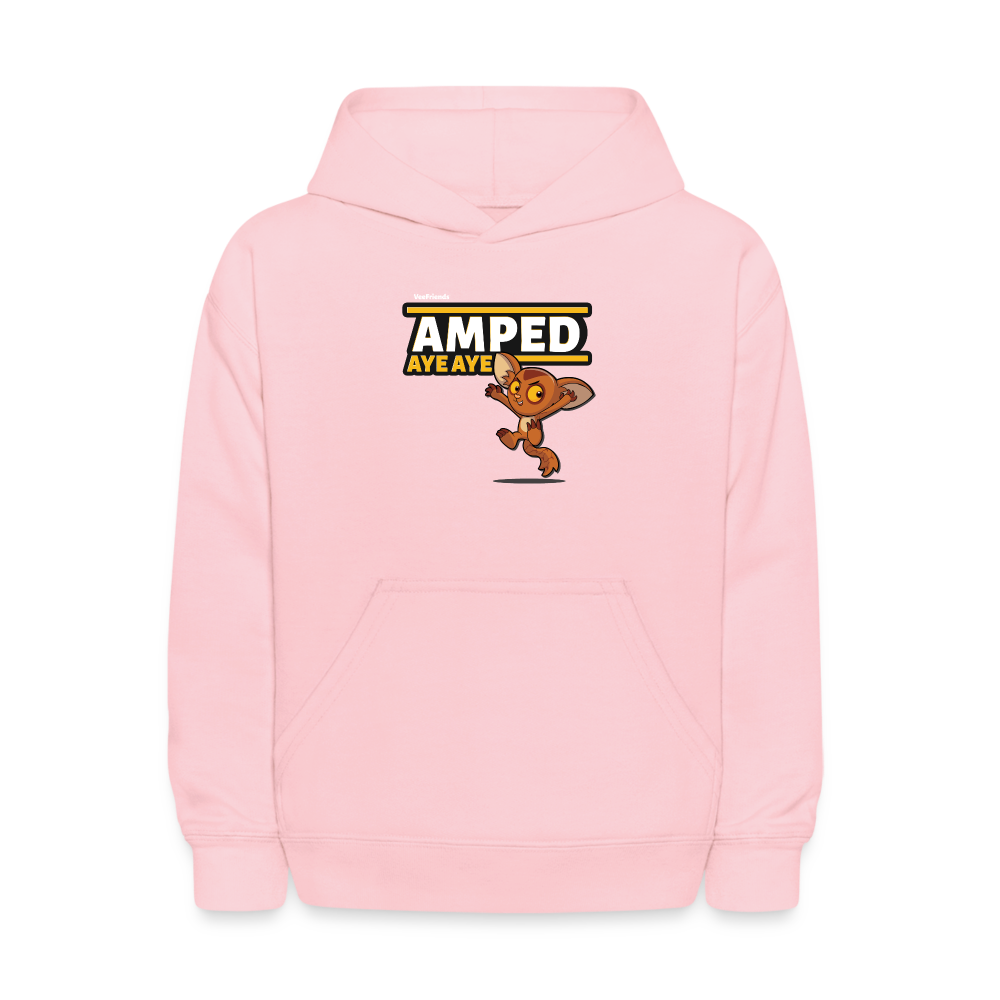 Amped Aye Aye Character Comfort Kids Hoodie - pink