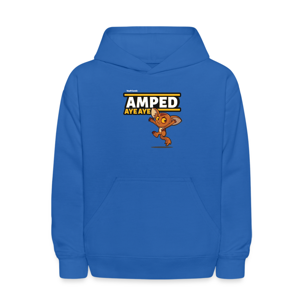 Amped Aye Aye Character Comfort Kids Hoodie - royal blue