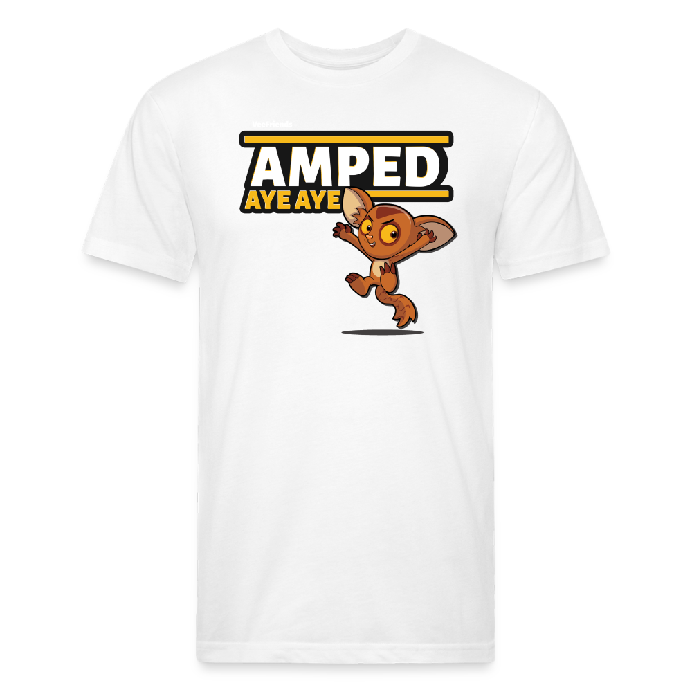 Amped Aye Aye Character Comfort Adult Tee - white