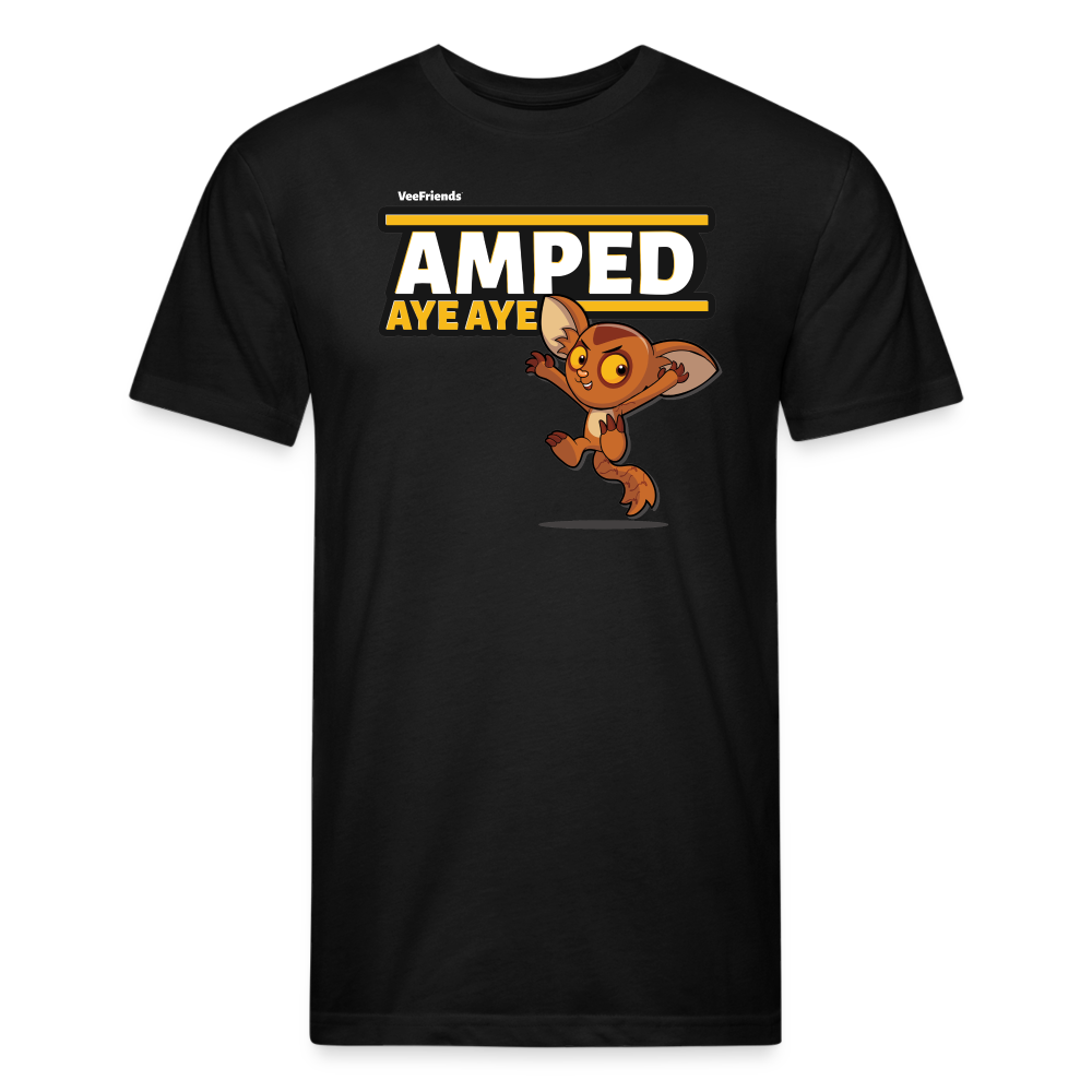 Amped Aye Aye Character Comfort Adult Tee - black