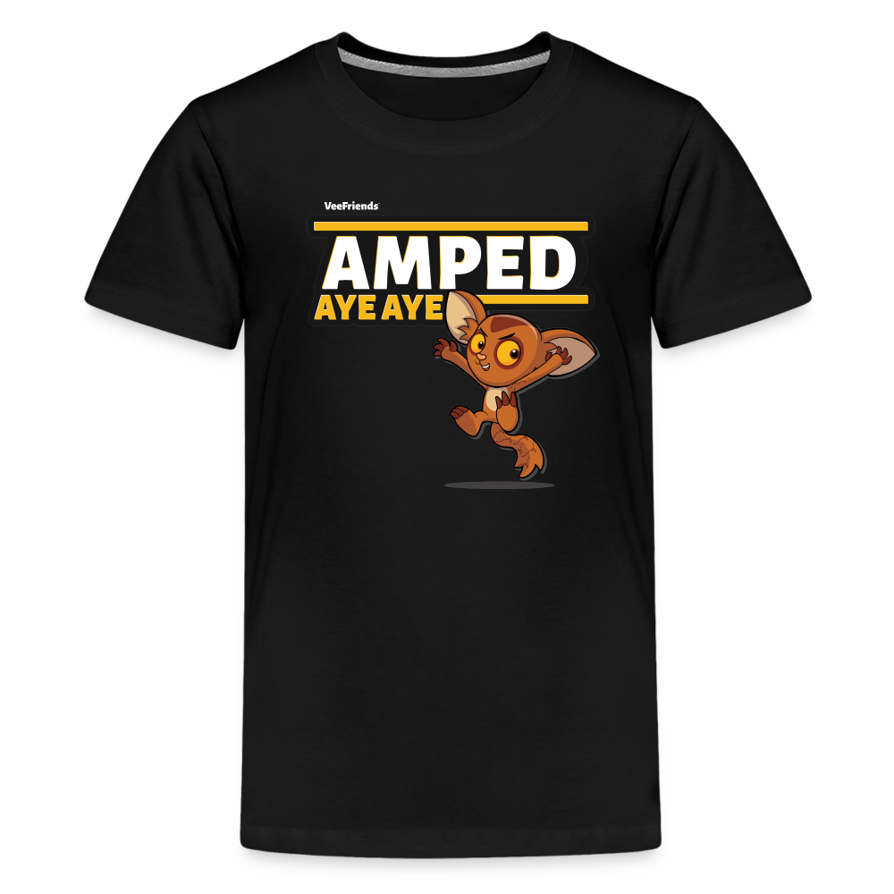 Amped Aye Aye Character Comfort Kids Tee - black