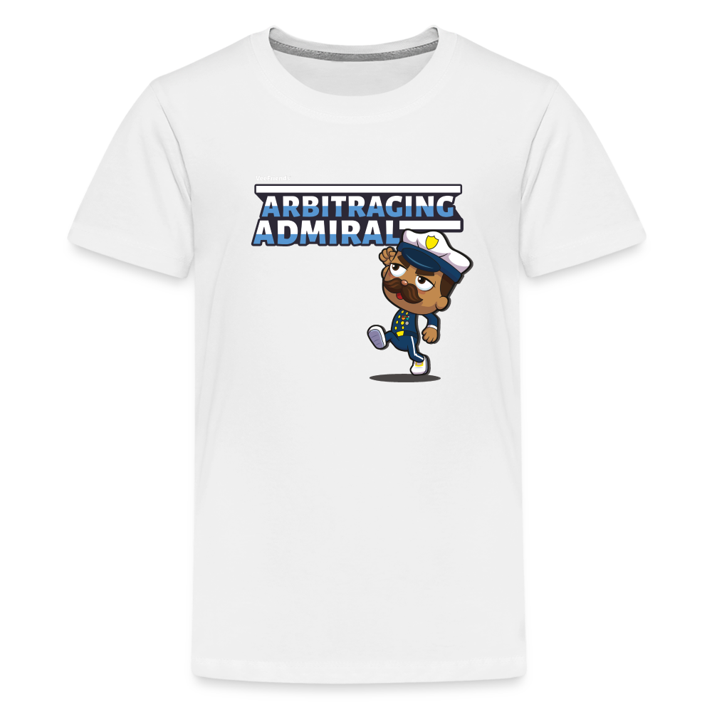 Arbitraging Admiral Character Comfort Kids Tee - white