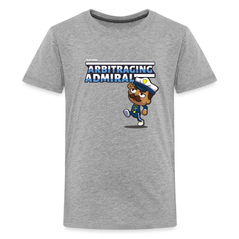 Arbitraging Admiral Character Comfort Kids Tee - heather gray