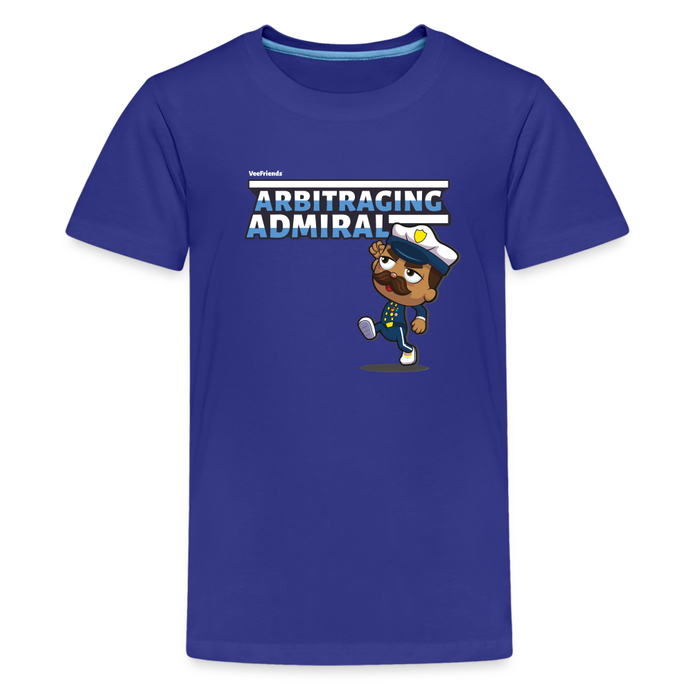 
            
                Load image into Gallery viewer, Arbitraging Admiral Character Comfort Kids Tee - royal blue
            
        