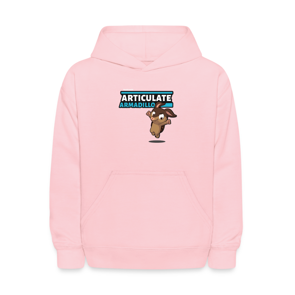 Articulate Armadillo Character Comfort Kids Hoodie - pink