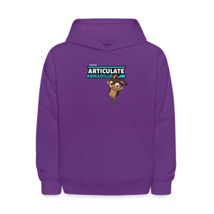 
            
                Load image into Gallery viewer, Articulate Armadillo Character Comfort Kids Hoodie - purple
            
        