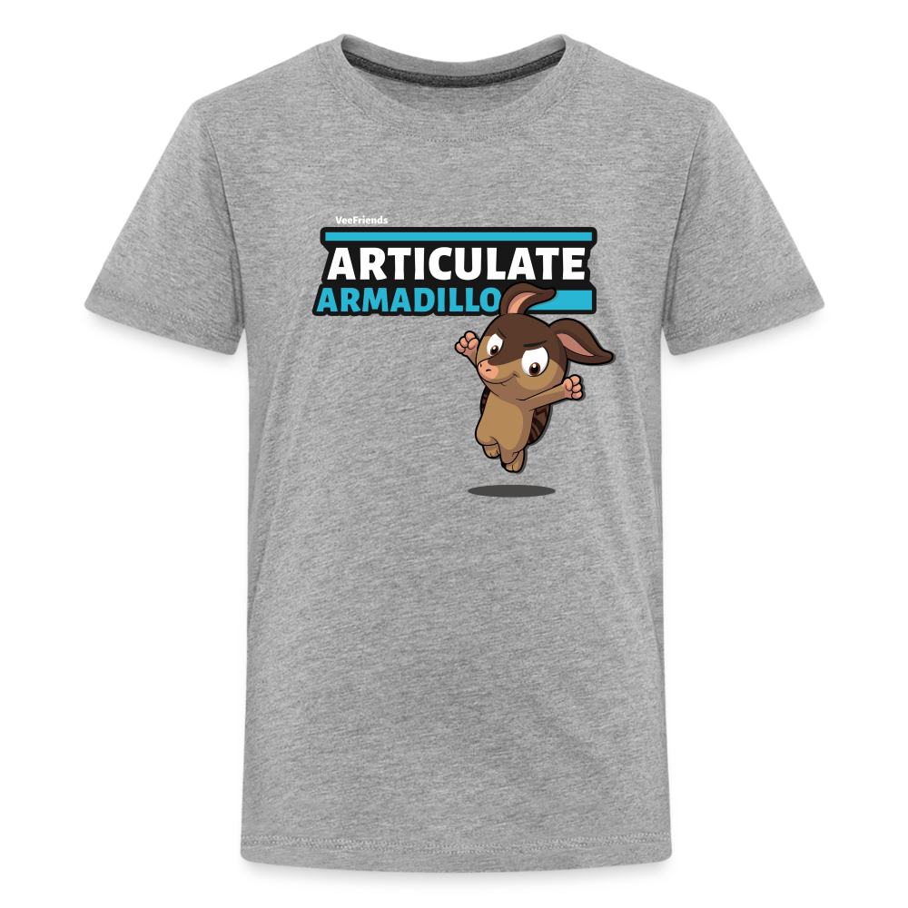 Articulate Armadillo Character Comfort Kids Tee - heather gray