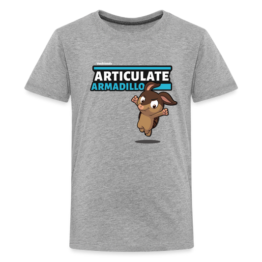 Articulate Armadillo Character Comfort Kids Tee - heather gray