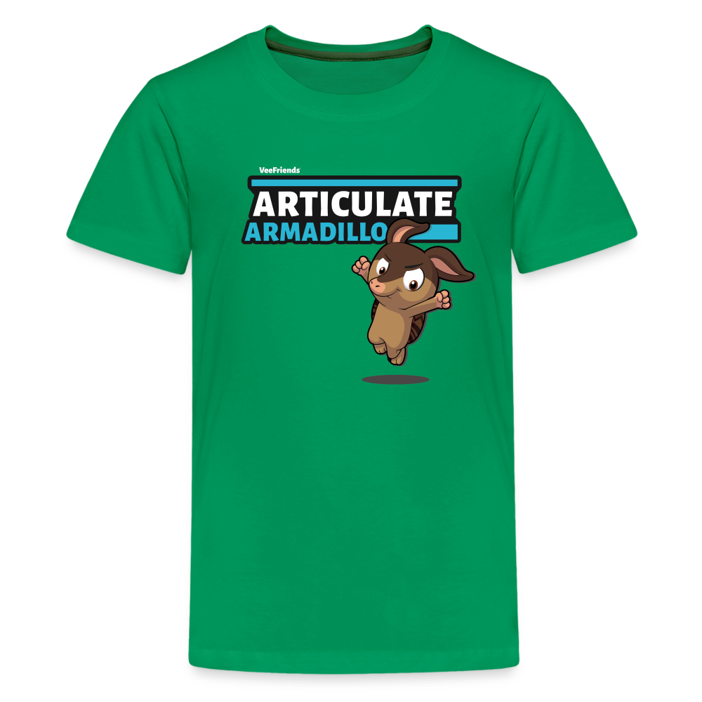 
            
                Load image into Gallery viewer, Articulate Armadillo Character Comfort Kids Tee - kelly green
            
        