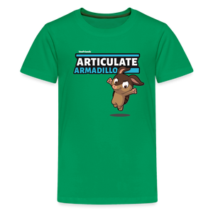 
            
                Load image into Gallery viewer, Articulate Armadillo Character Comfort Kids Tee - kelly green
            
        