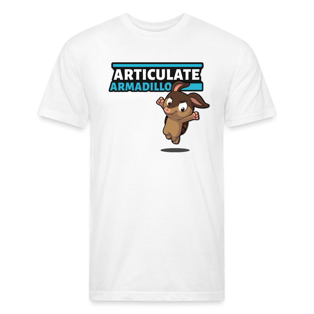 Articulate Armadillo Character Comfort Adult Tee - white