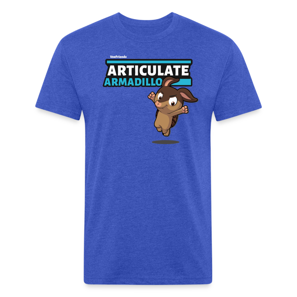 Articulate Armadillo Character Comfort Adult Tee - heather royal