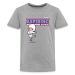 Aspiring Alpaca Character Comfort Kids Tee - heather gray