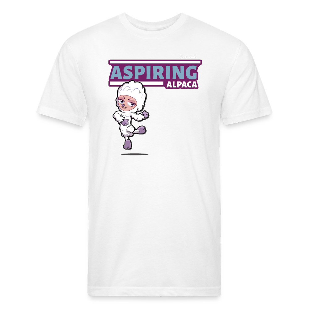 Aspiring Alpaca Character Comfort Adult Tee - white